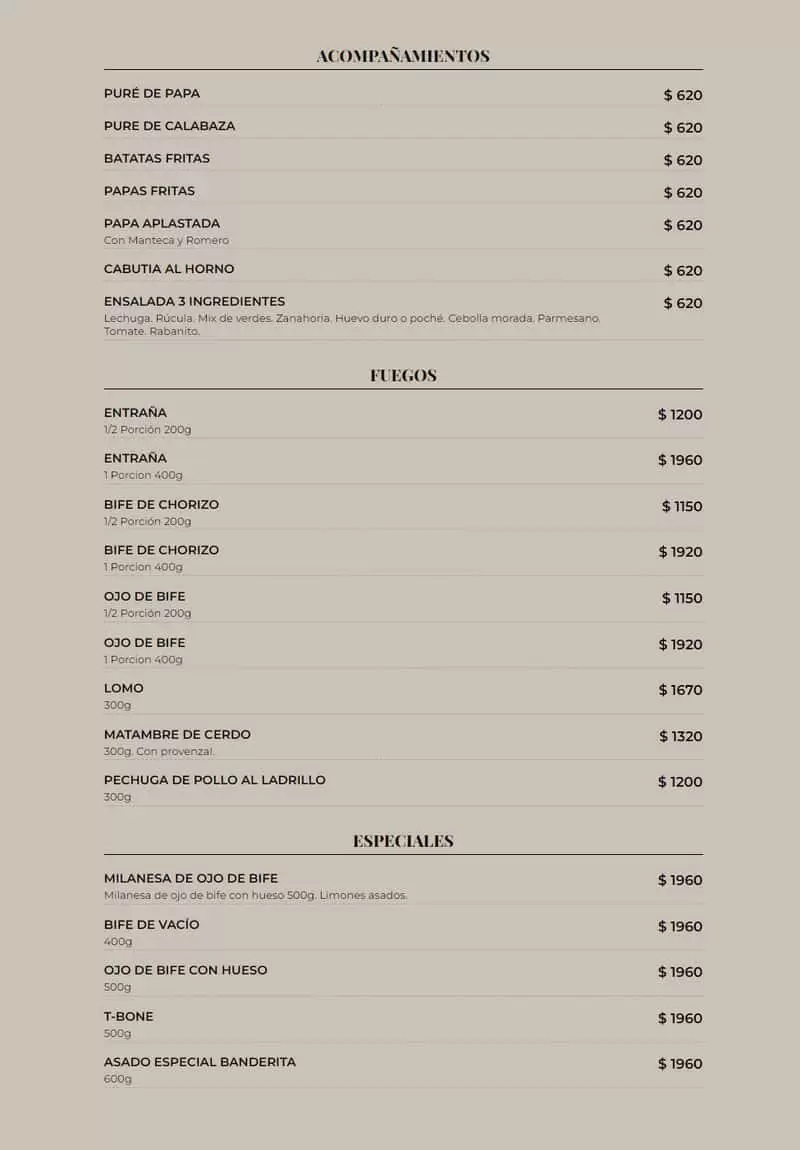 Duque Fuegos Menu with Prices p2