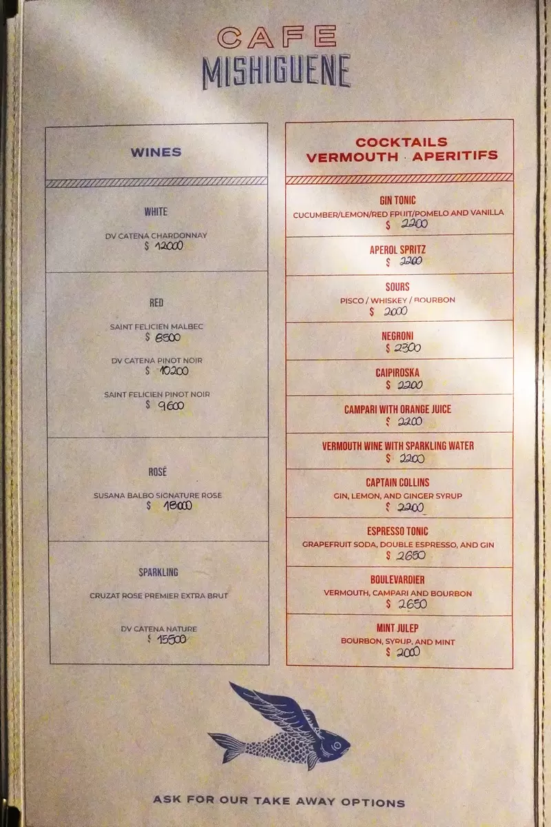 Cafe Mishiguene – Buenos Aires – Menu with Prices p4