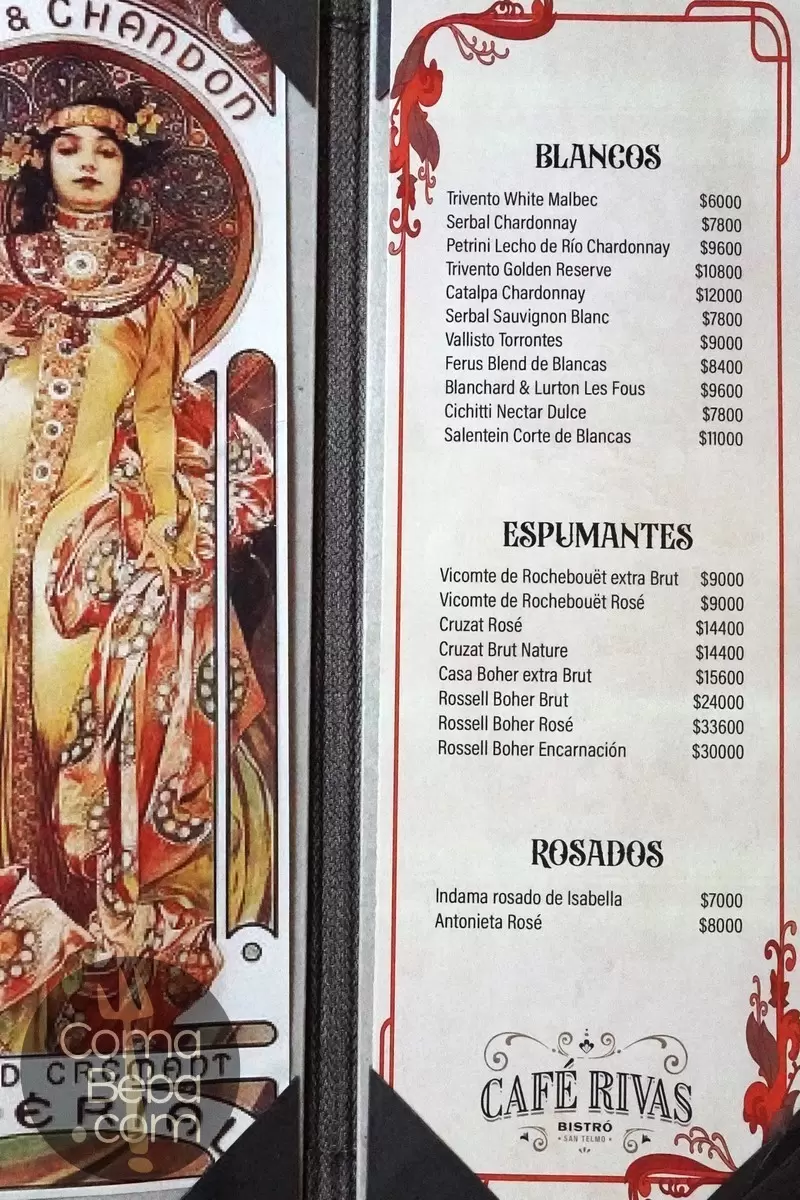 Café Rivas Carta con Precios p10