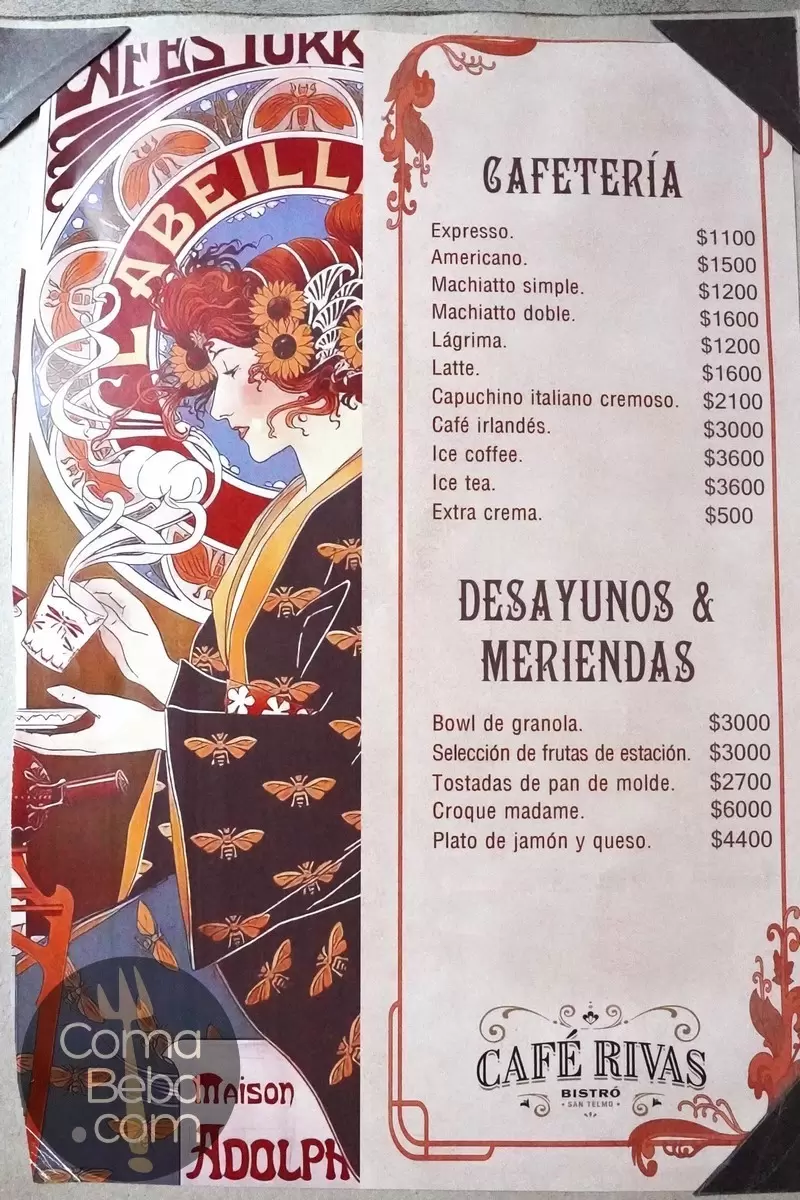 Café Rivas Carta con Precios p2