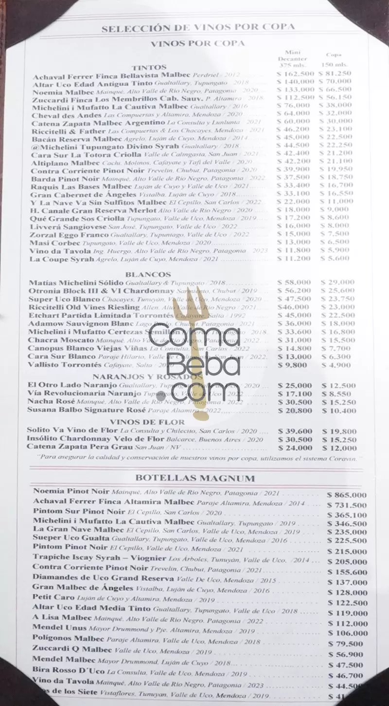 Don Julio Carta con Precios p5