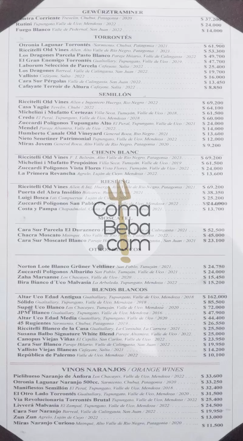 Don Julio Menu p7