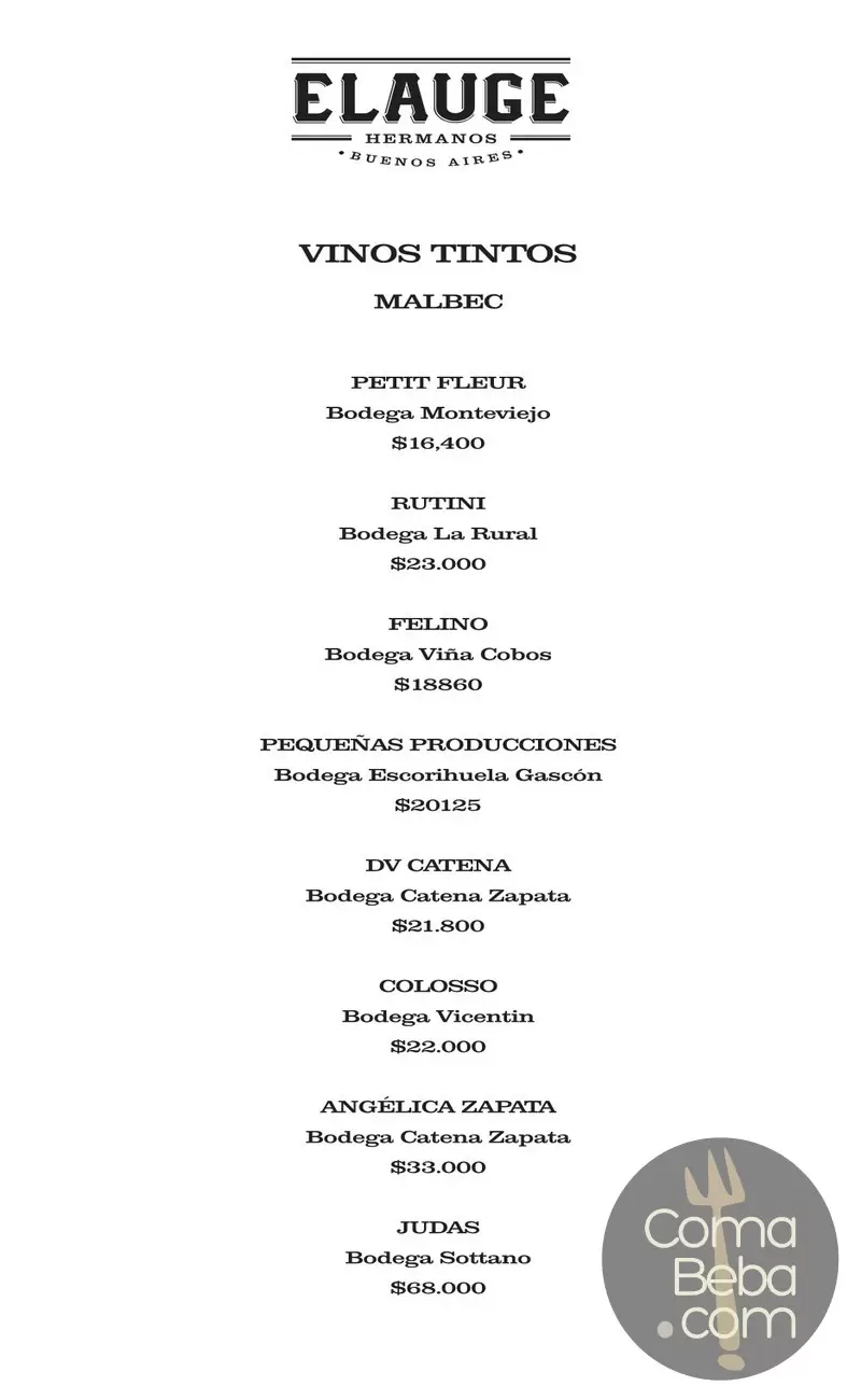 Elauge Hermanos Buenos Aires – Menu p11