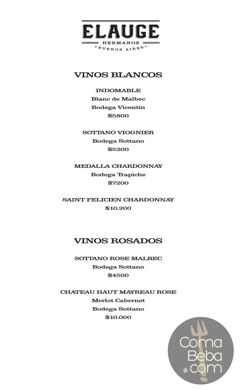 Elauge Hermanos Menu p14