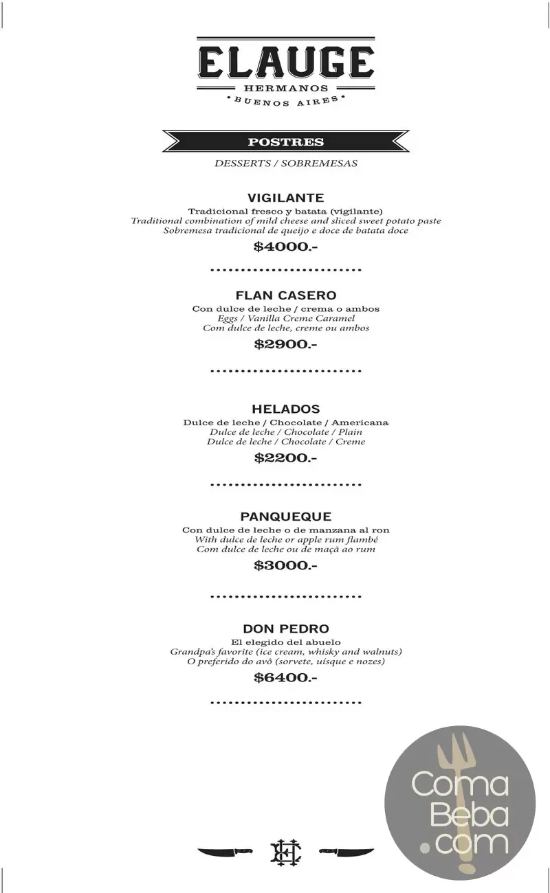 Elauge Hermanos Buenos Aires – Menu p8