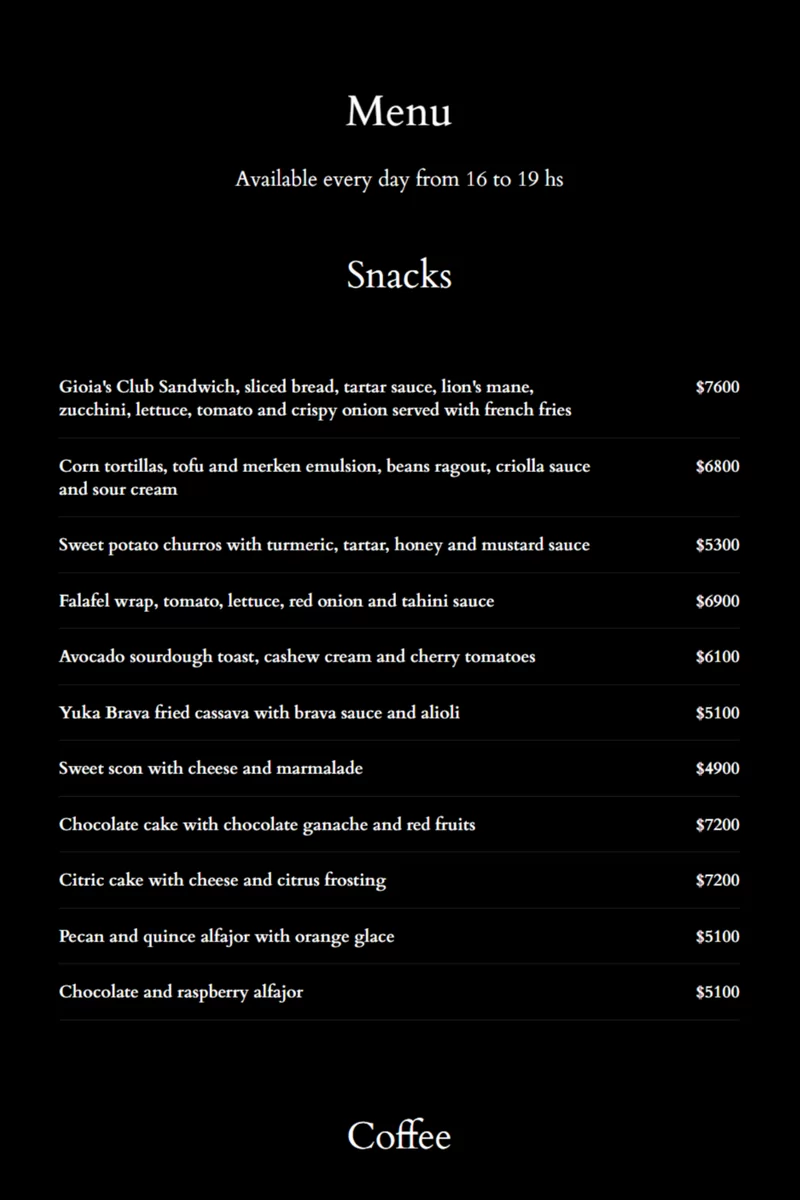 Gioia Menu with Prices p3