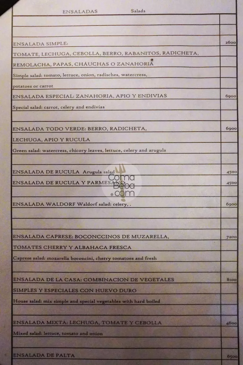 La Brigada Buenos Aires Menu p2