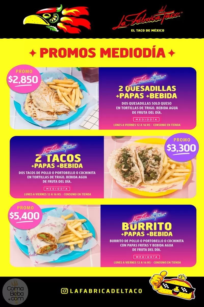 La Fábrica del Taco Menu p4