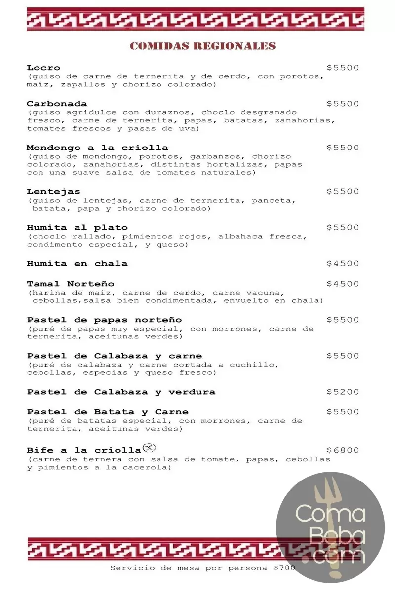 La Querencia Menu with Prices p3