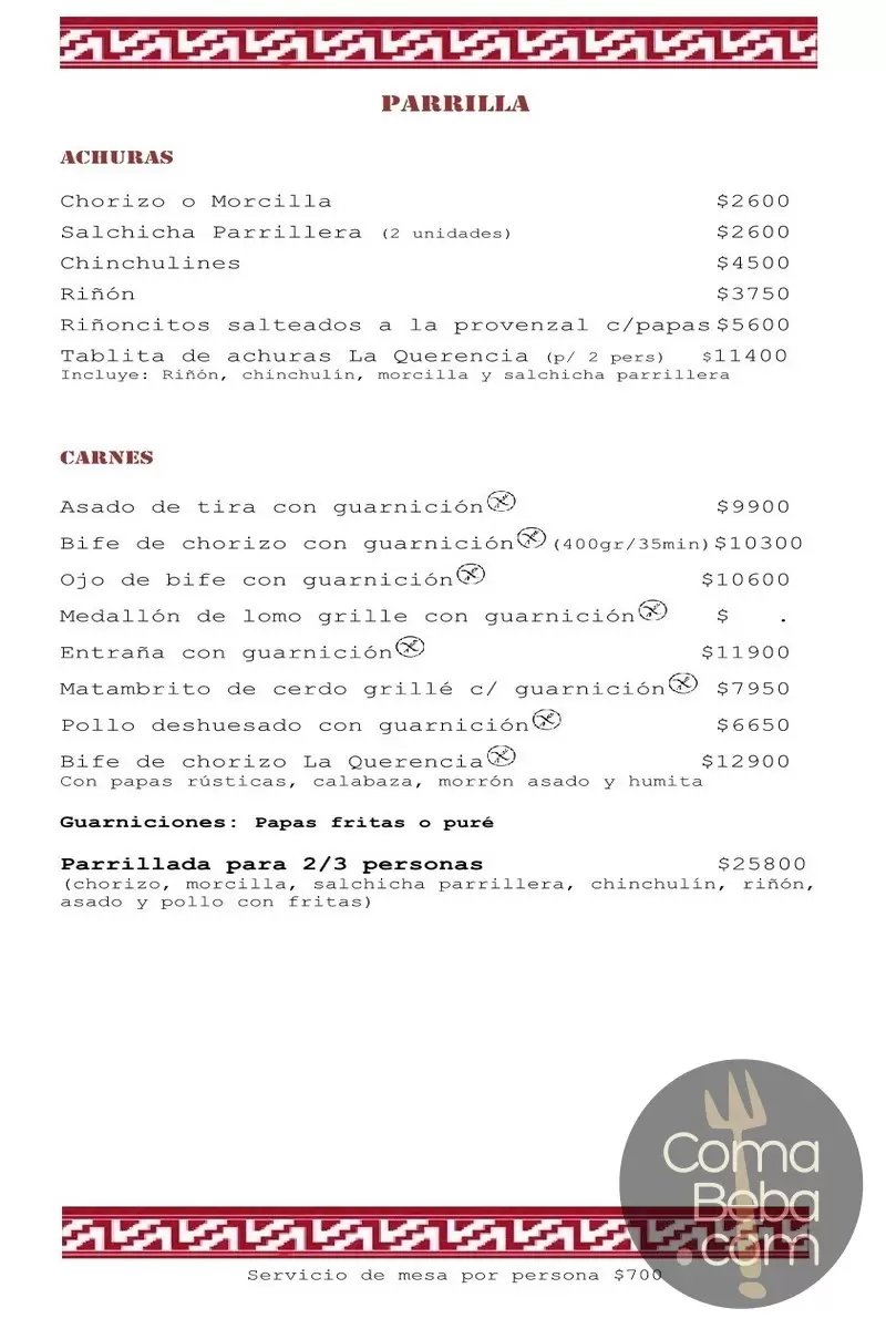 La Querencia Menu with Prices p4