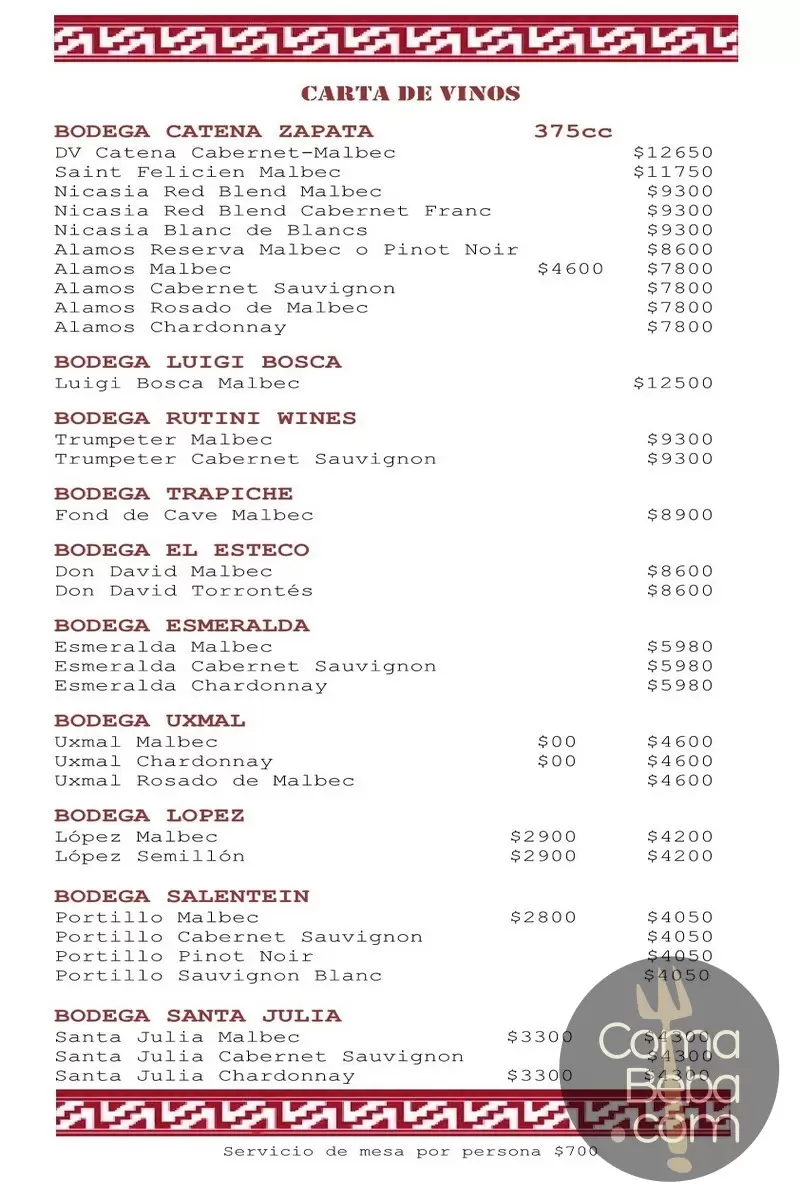 La Querencia Menu with Prices p7