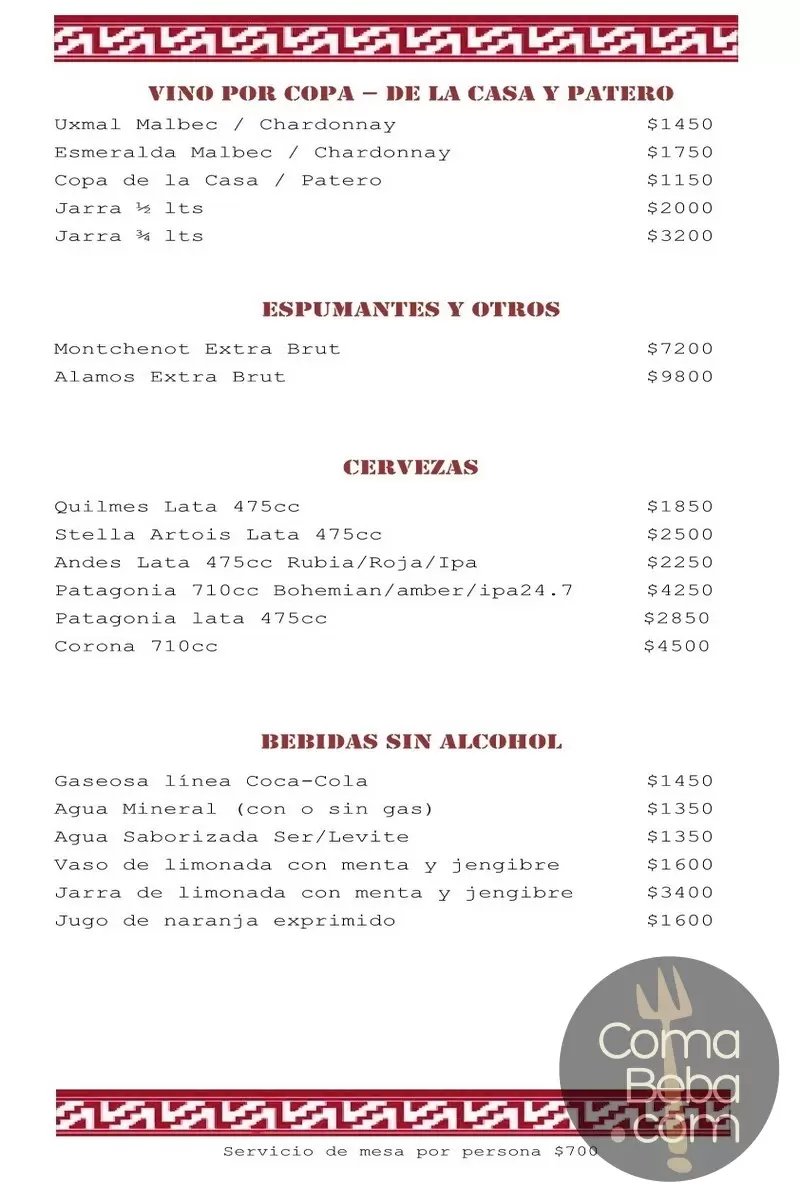 La Querencia Menu with Prices p8