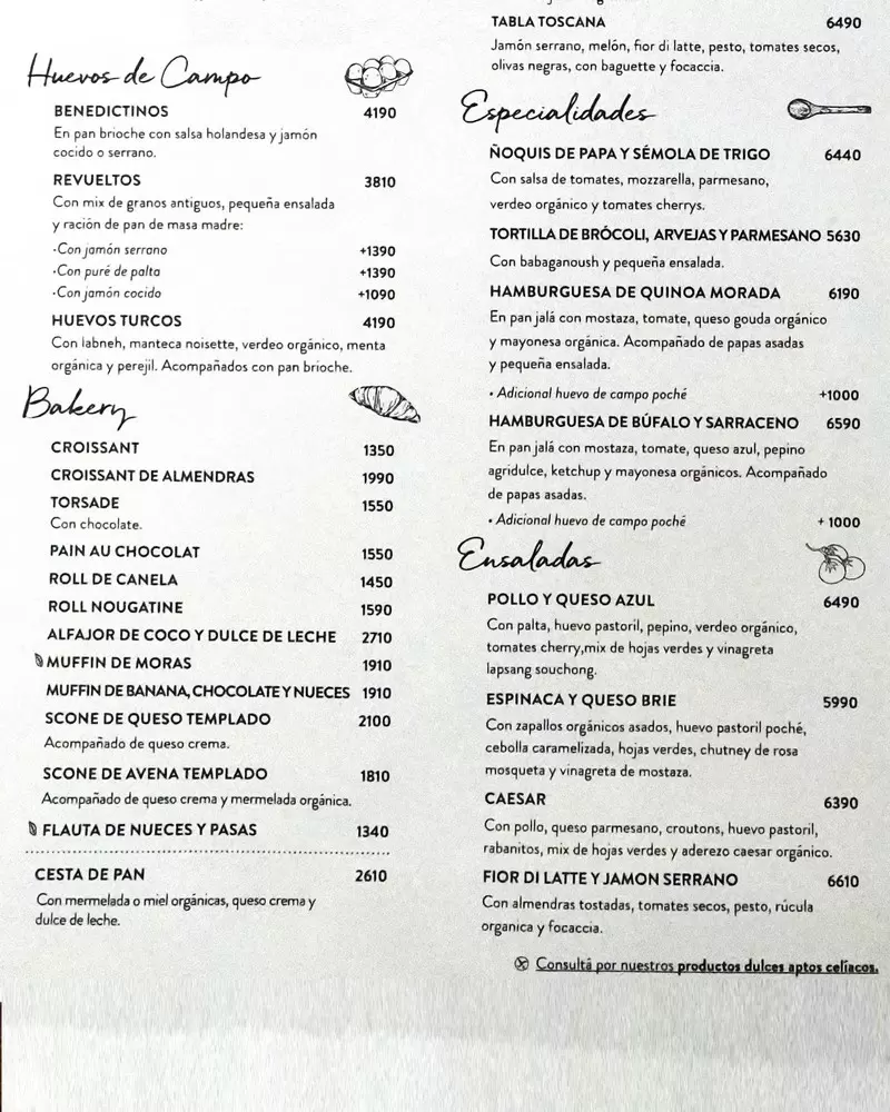 Le Pain Quotidien – Carta con precios p3