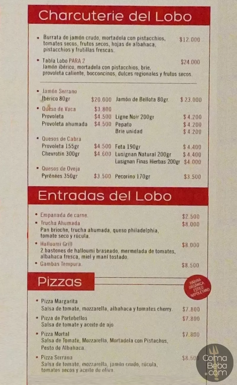 Lobo Café Menu with Prices p3