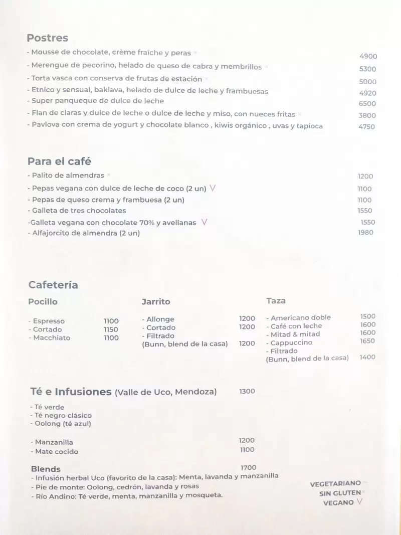 Narda Comedor – Menu with Prices- Buenos Aires p3