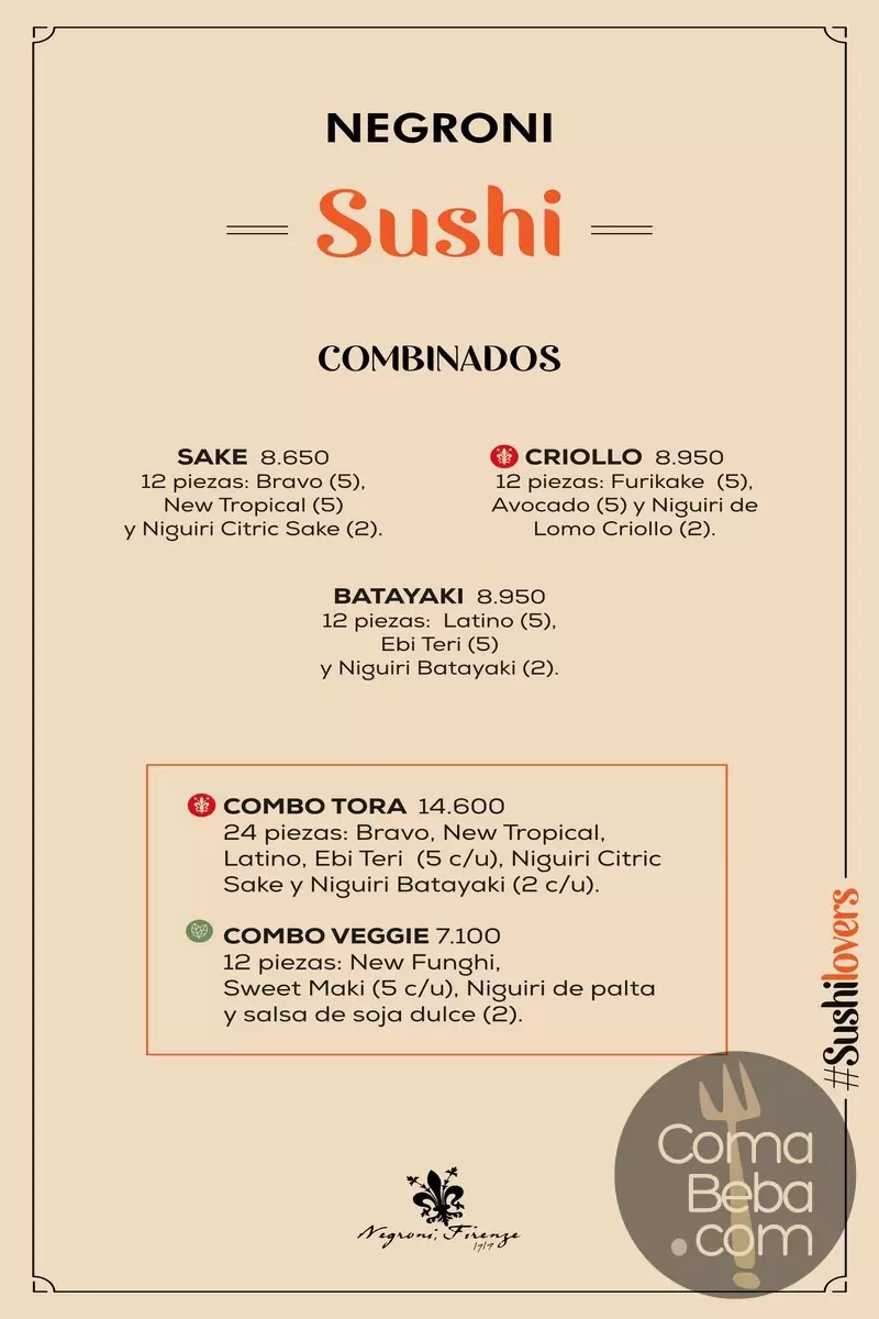 Negroni Belgrano Menu with Prices p5