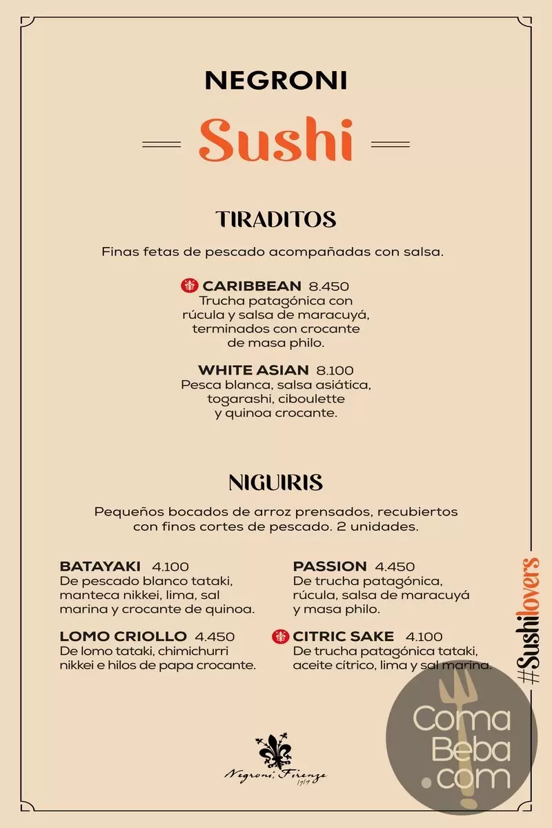 Negroni Puerto Madero Menu p8