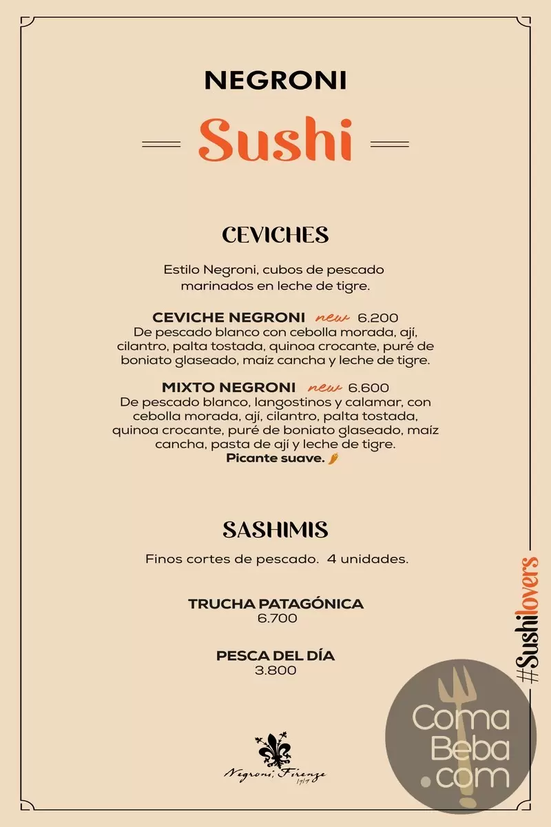 Negroni Posadas Menu with Prices p7