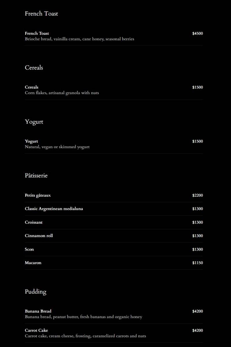 Piano Nobile Menu with Prices p2