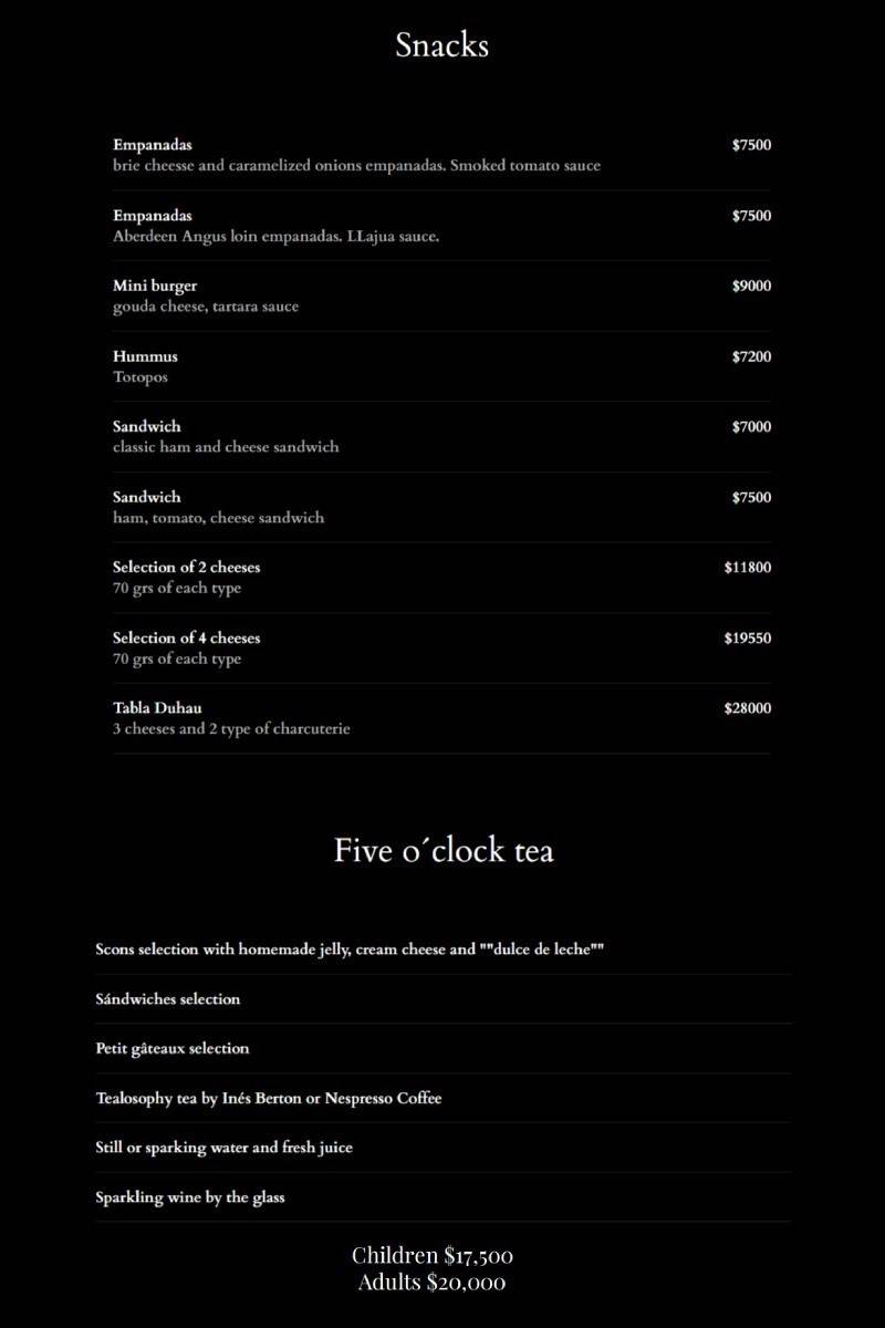 Piano Nobile Menu with Prices p3