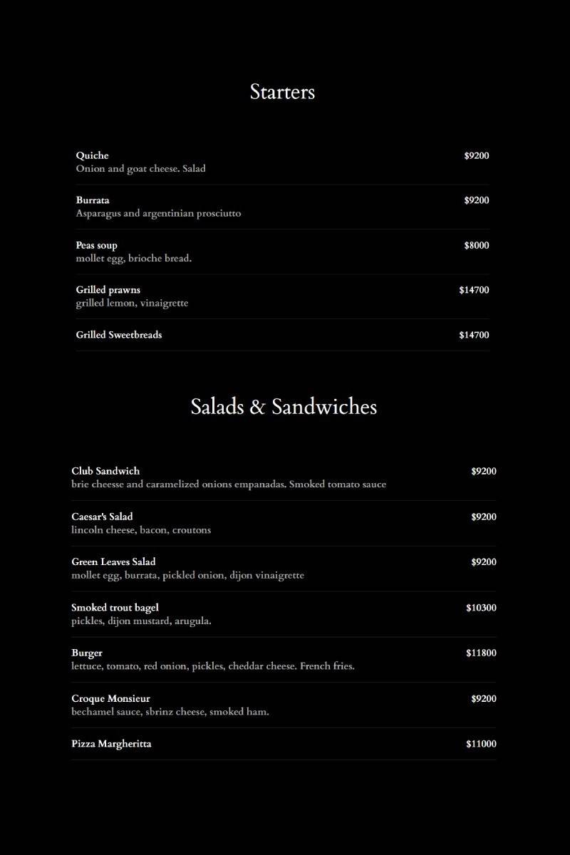 Piano Nobile Menu with Prices p4