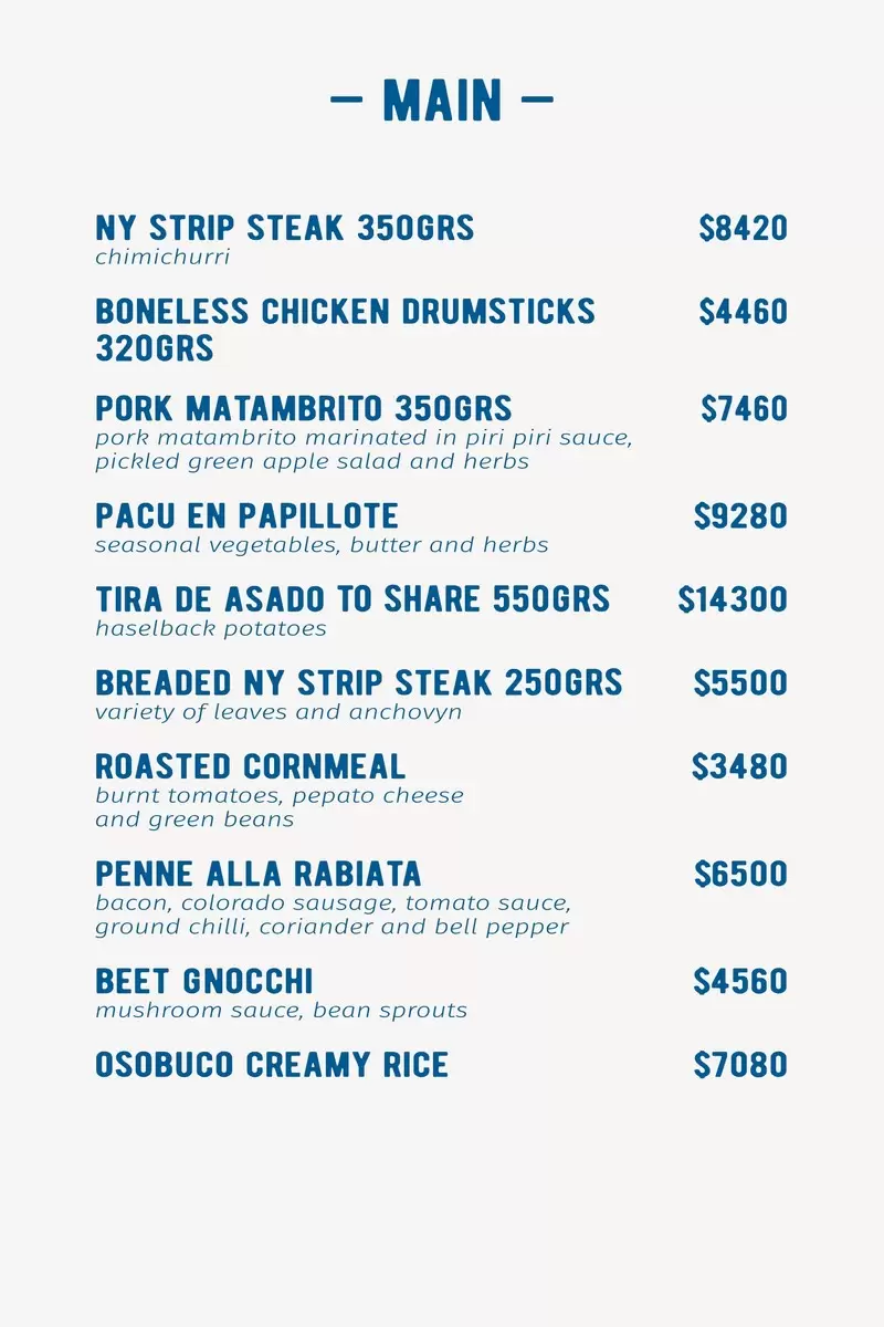 Rotisería Atlántico Menu with Prices p2