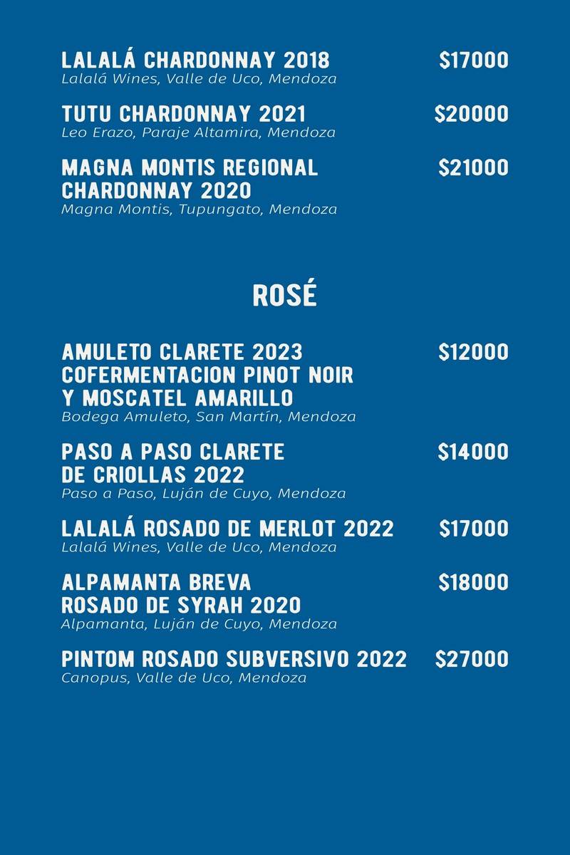 Rotisería Atlántico Wine List p3