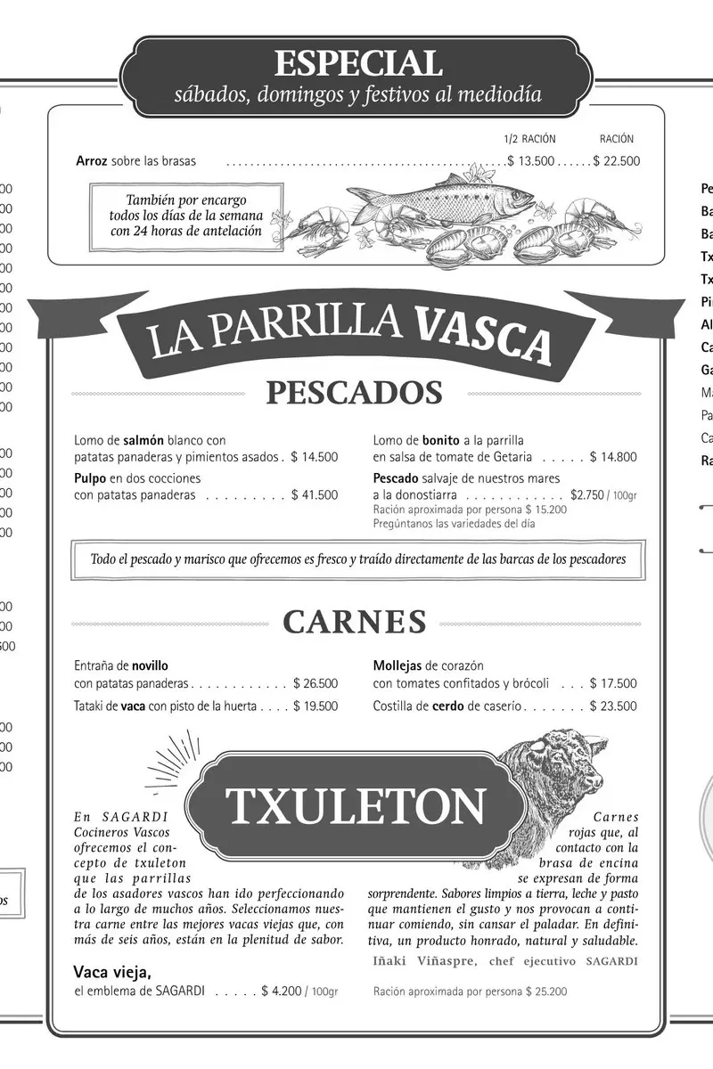 Sagardi Buenos Aires Menu p3