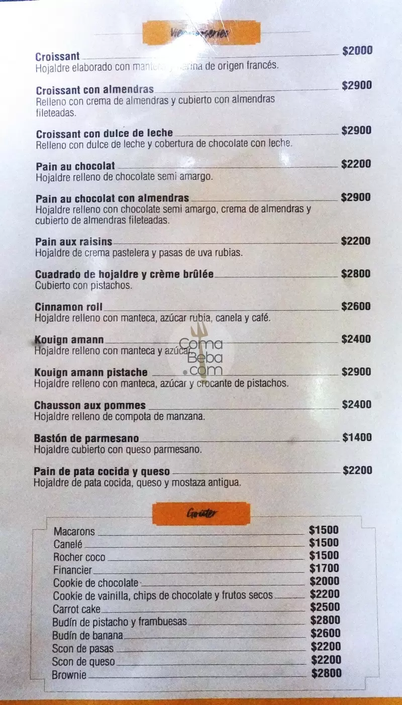 Gontran Cherrier Buenos Aires Menu p2