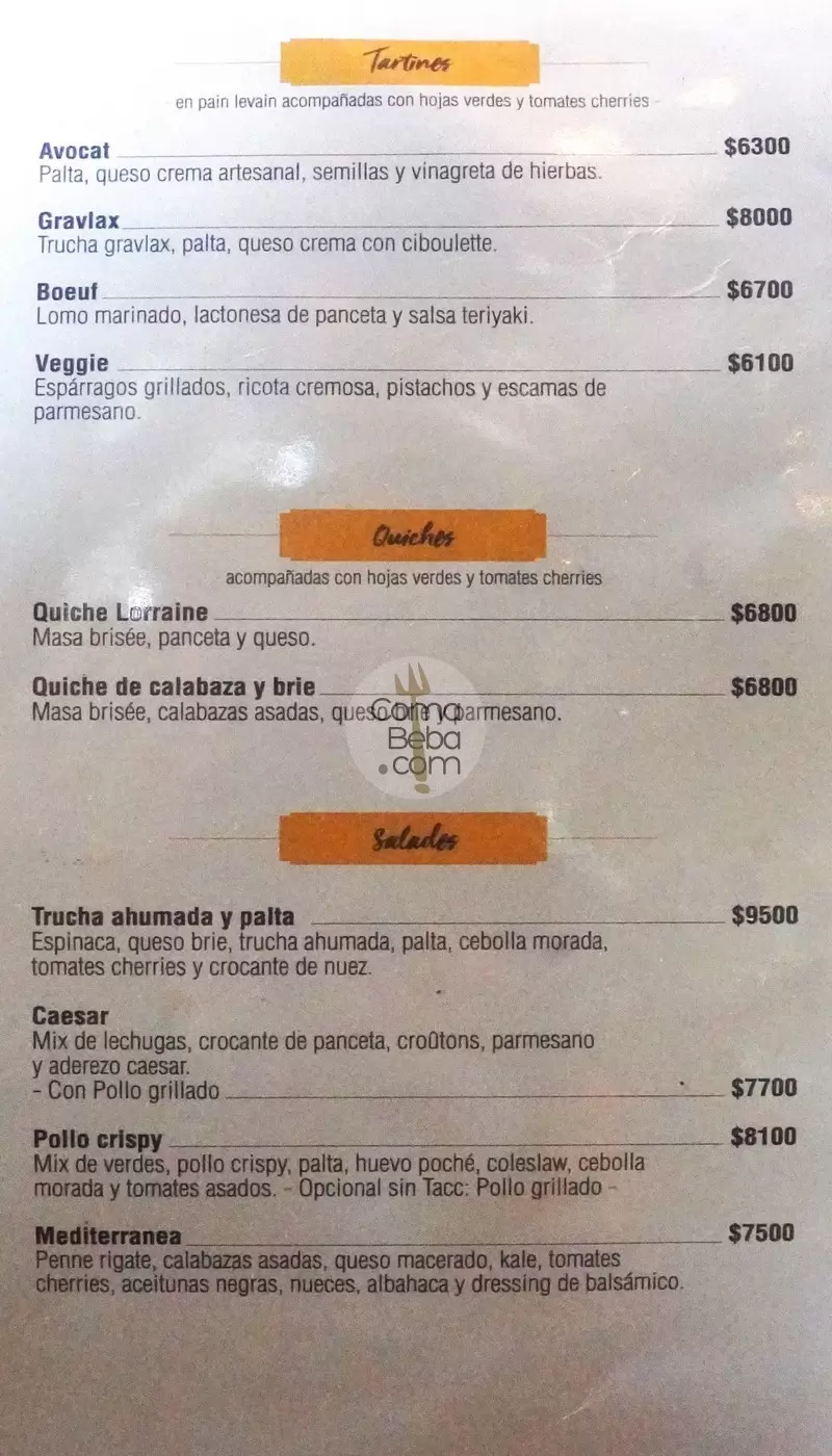 Gontran Cherrier Buenos Aires Menu p5