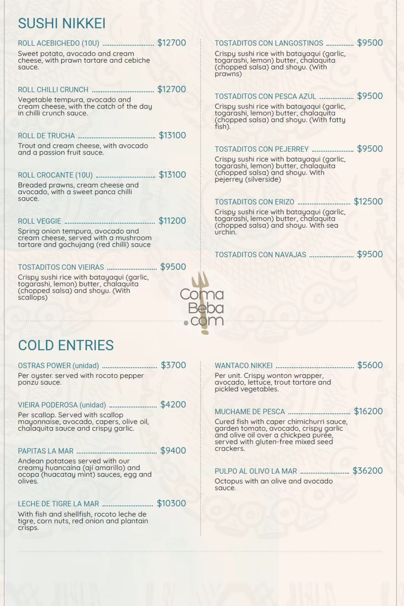 La Mar Buenos Aires Menu p2