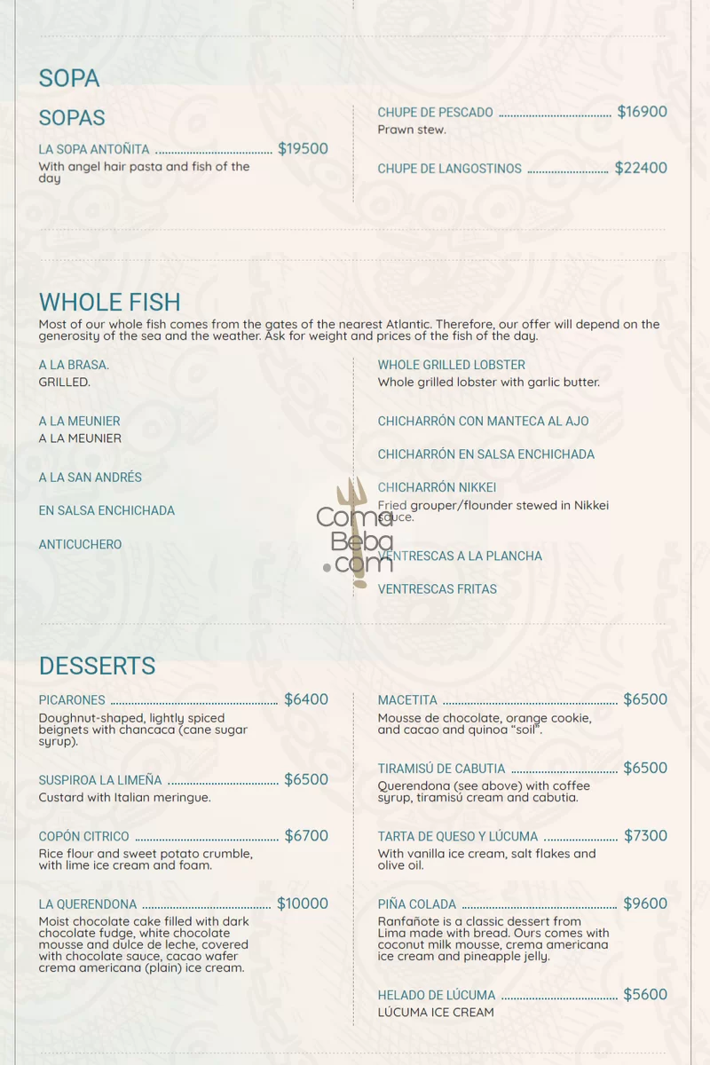 La Mar Buenos Aires Menu p5