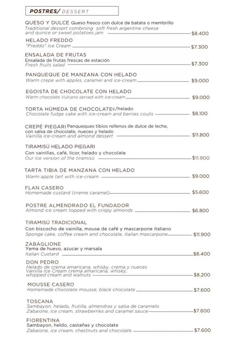 Piegari Menu with Prices p10