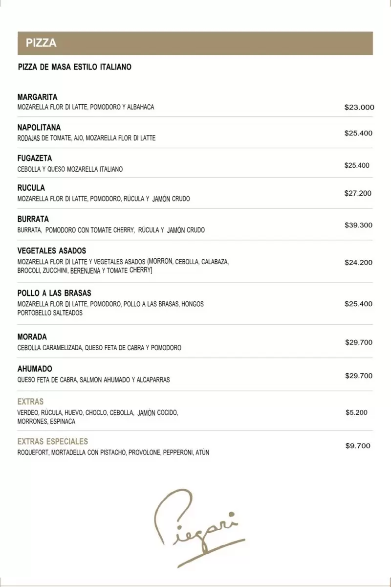 Piegari Menu with Prices p9