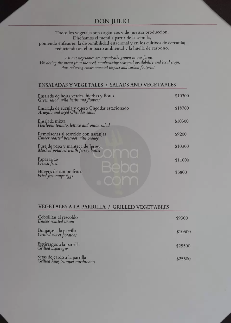 Don Julio Carta con Precios p4