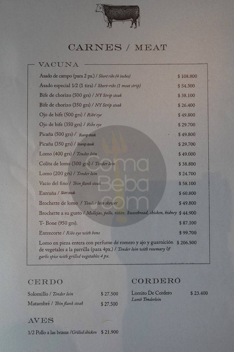 Fervor Carta con precios p2