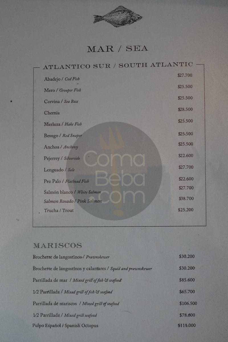 Fervor Carta con precios p3