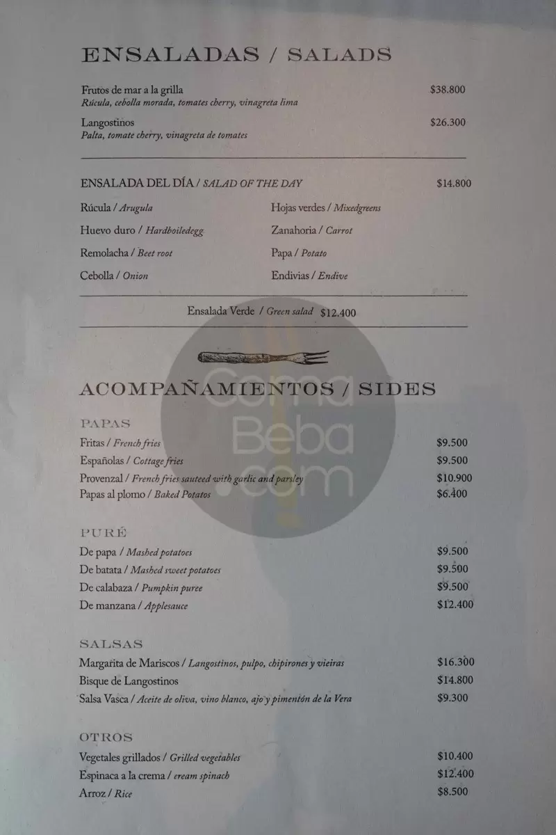 Fervor Menu with Prices p4
