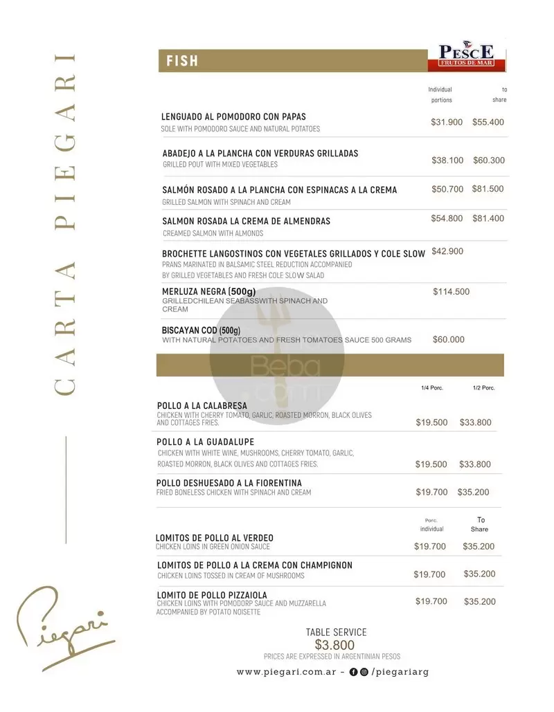 Piegari Menu with Prices p7