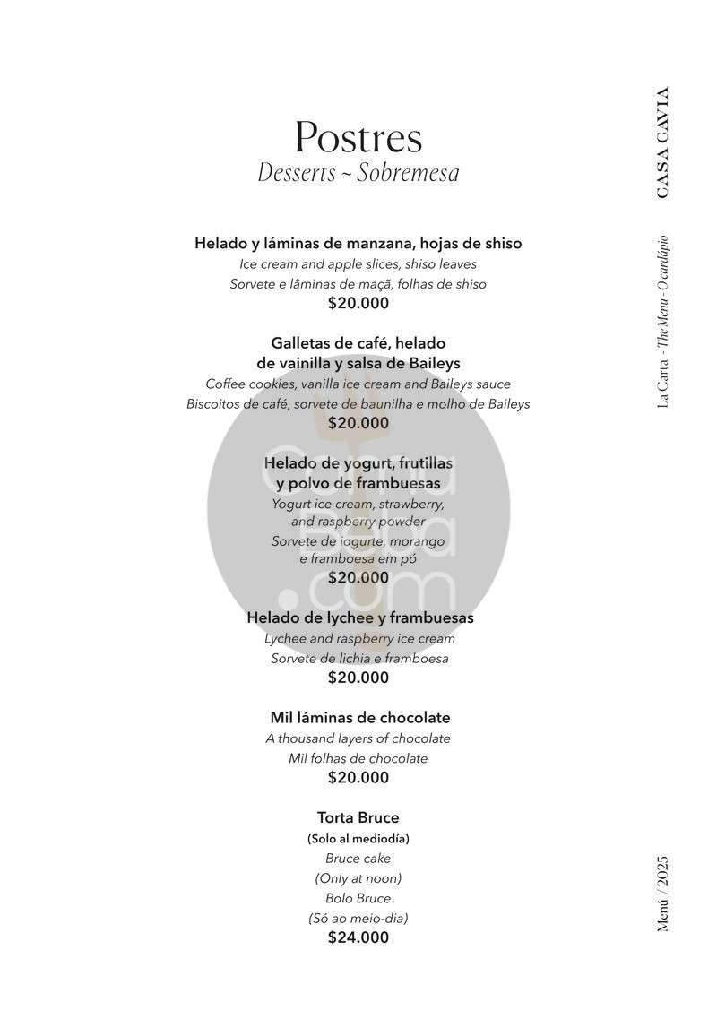 Casa Cavia – Carta con precios p6