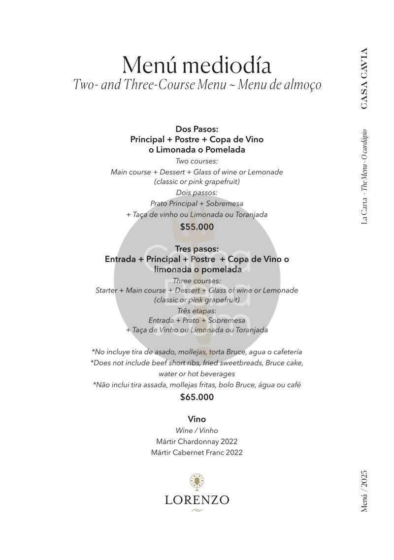 Casa Cavia – Carta con precios p7