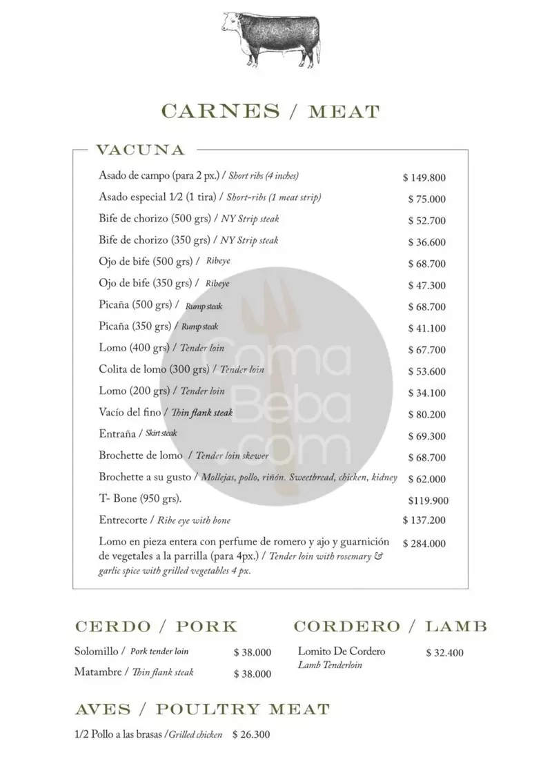 Fervor Menu with Prices p2