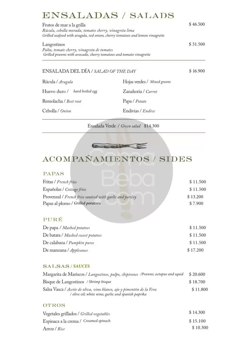 Fervor Menu with Prices p4