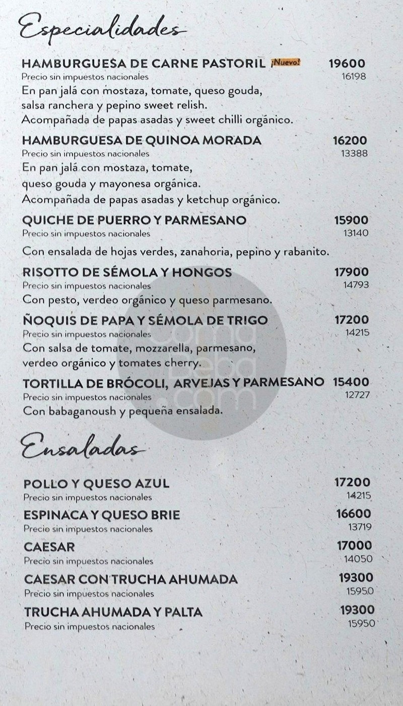Le Pain Quotidien – Carta con precios p4