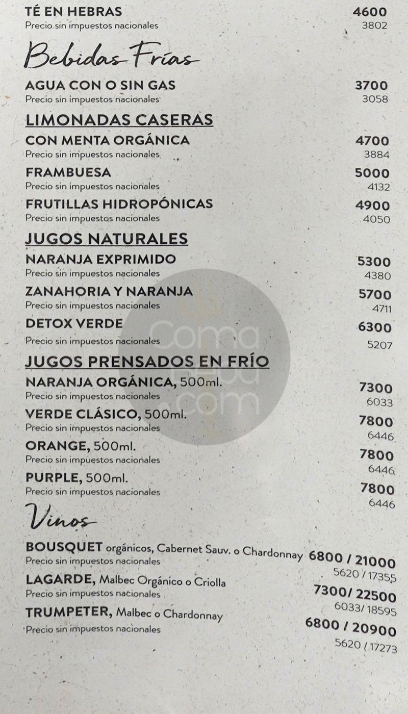 Le Pain Quotidien – Carta con precios p6