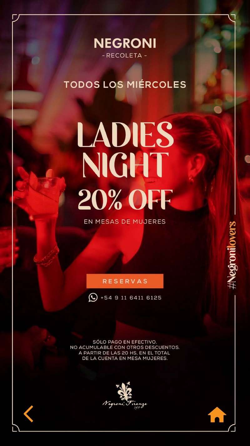 Negroni Recoleta Menu with Prices p17