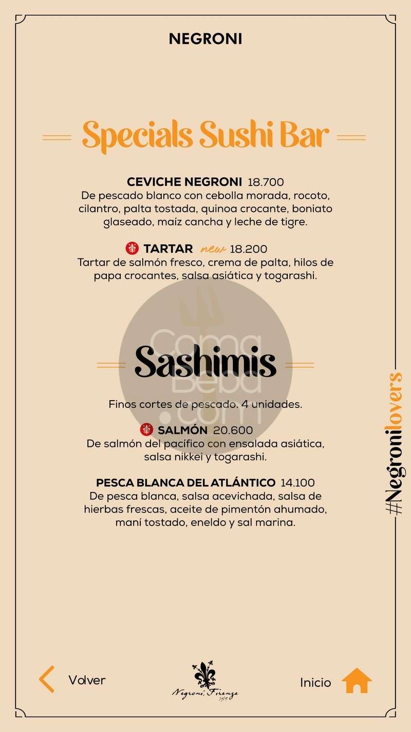 Negroni Recoleta Menu with Prices p8