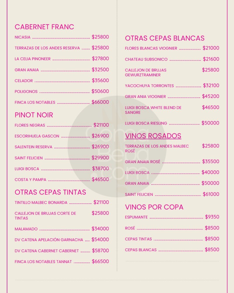 Tanta Buenos Aires Carta con Precios p5