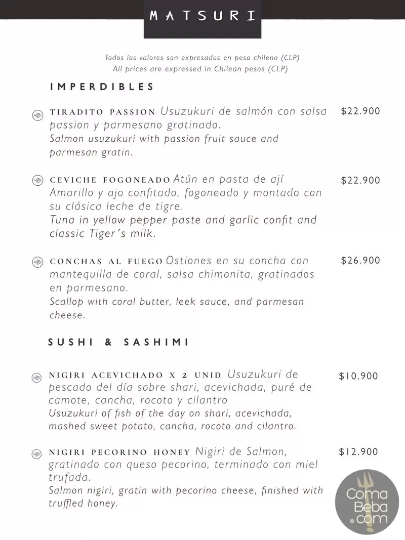 Matsuri – Carta p1
