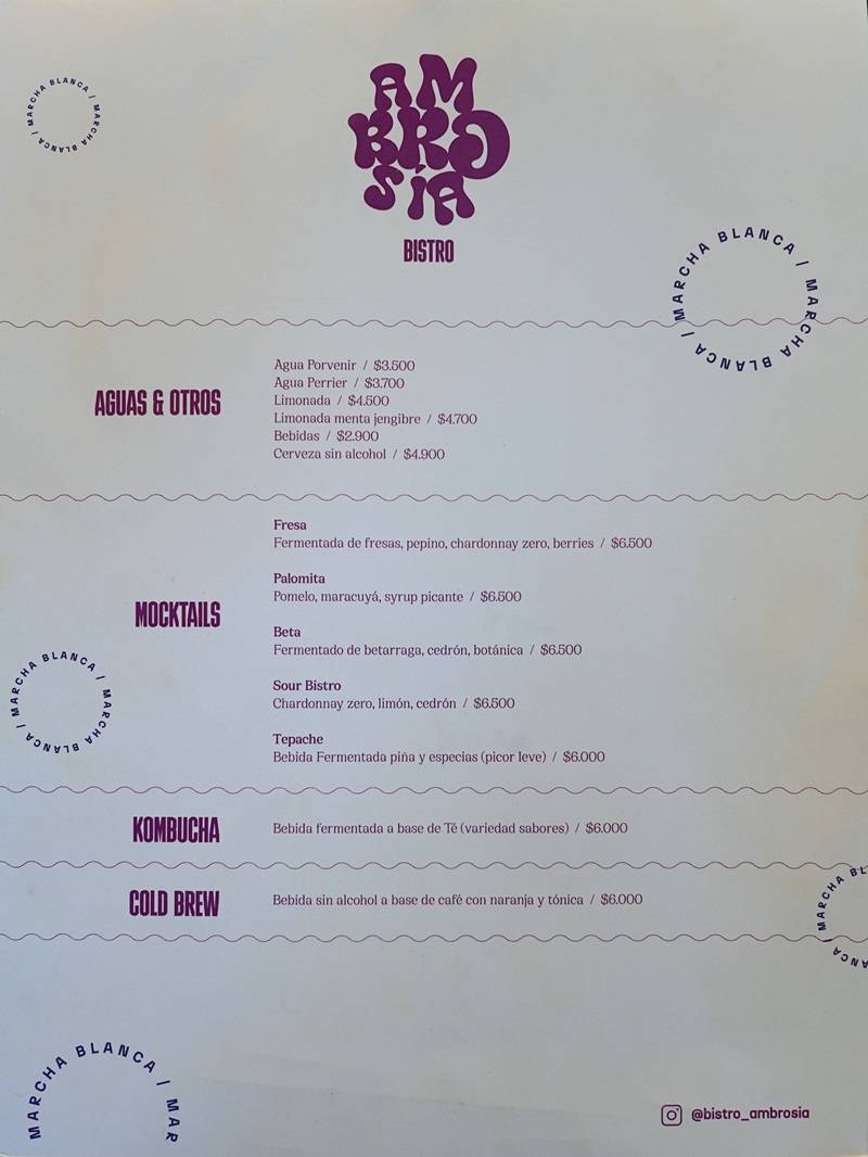 Menu for Ambrosia Bistro – p2